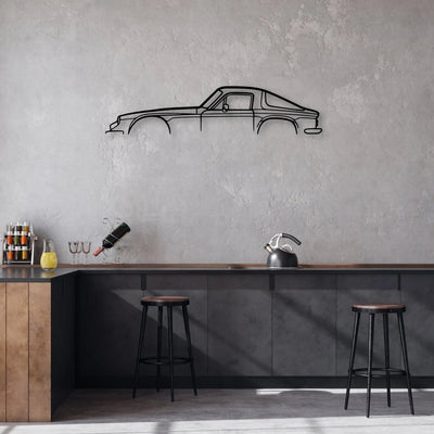 2500M 1974 Classic Silhouette Metal Wall Art - Automotive Garage Decor