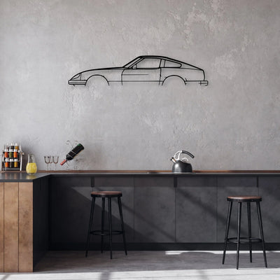 280zx Classic Silhouette Metal Wall Art - Automotive Garage Decor