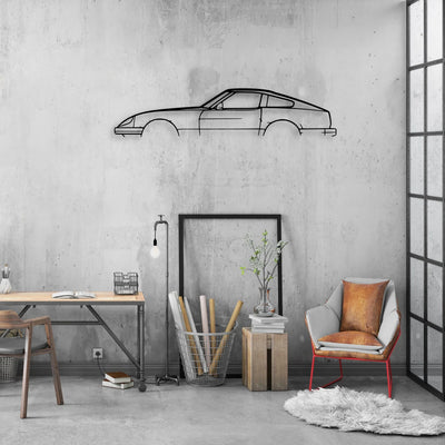 280zx Classic Silhouette Metal Wall Art - Automotive Garage Decor