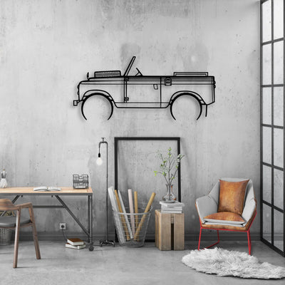 2A 1962 Classic Silhouette Metal Wall Art - Automotive Garage Decor