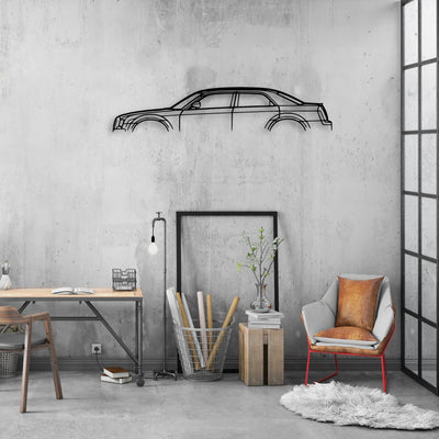300C 2006 Classic Silhouette Metal Wall Art - Automotive Garage Decor