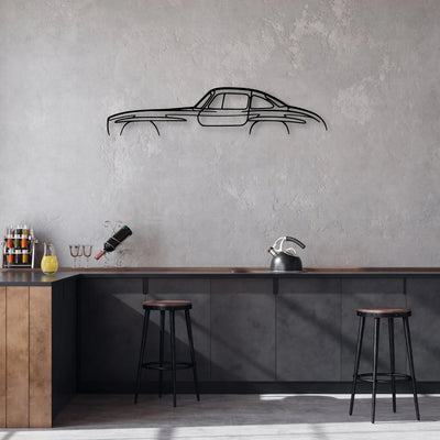300 SL Classic Silhouette Metal Wall Art - Automotive Garage Decor