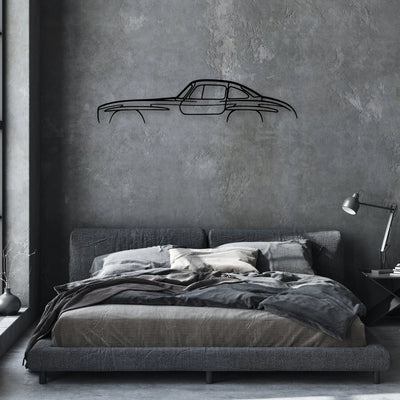 300 SL Classic Silhouette Metal Wall Art - Automotive Garage Decor