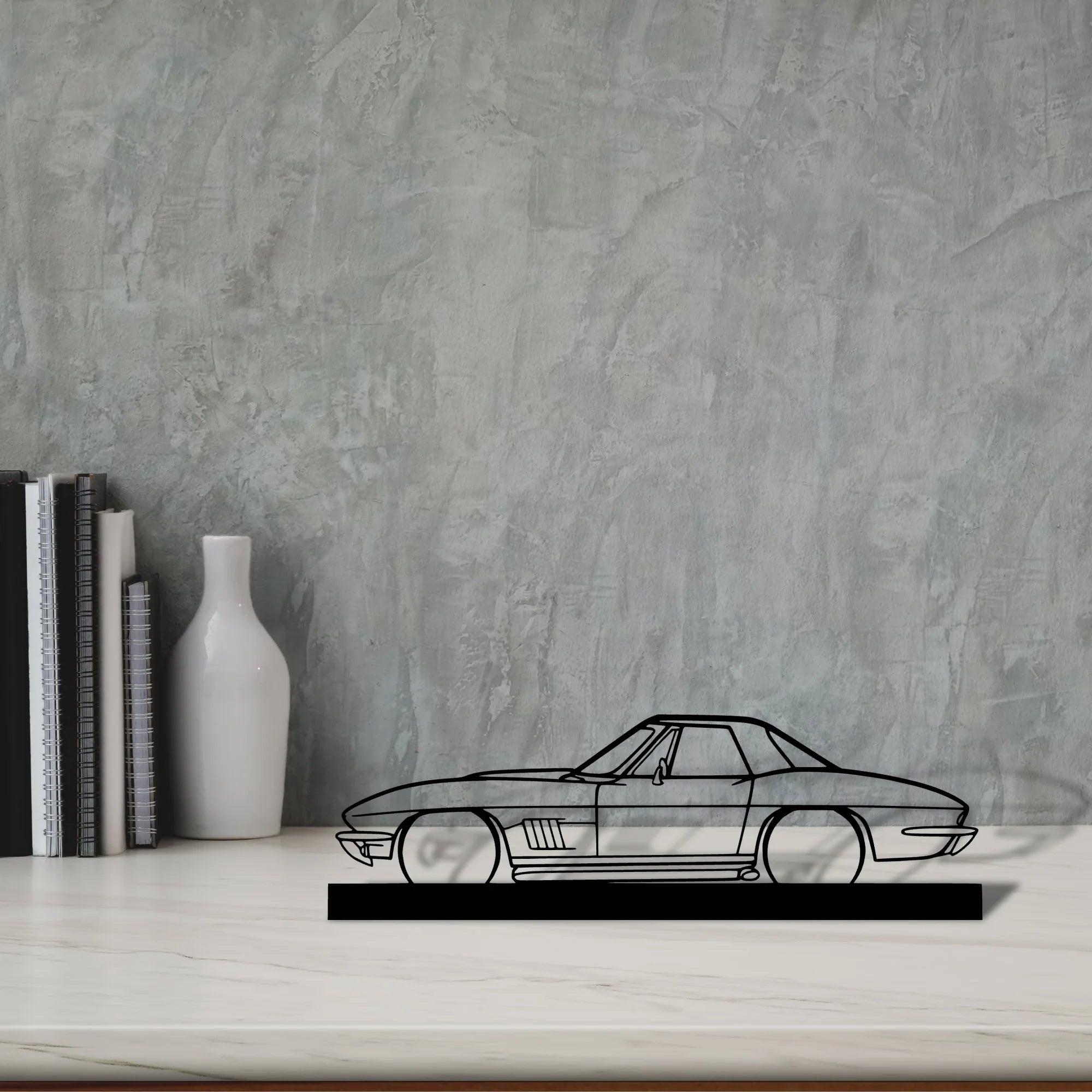 327-1967 Silhouette Metal Art Stand - Turbo Silhouette