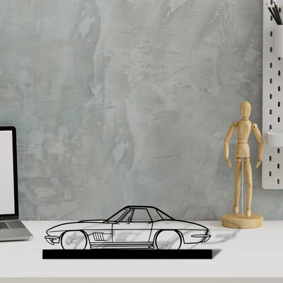 327-1967 Silhouette Metal Art Stand - Turbo Silhouette