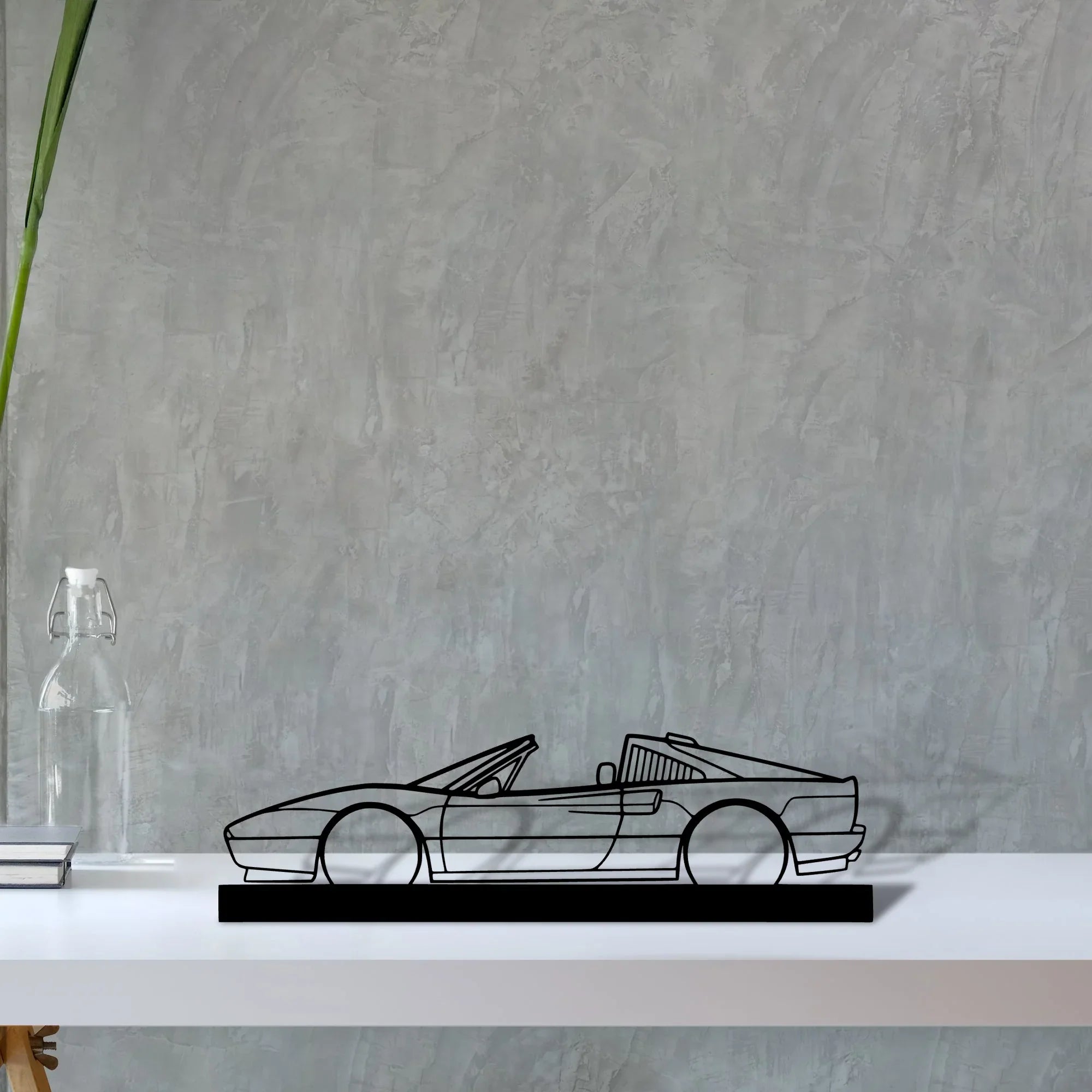 328-gts Silhouette Metal Art Stand - Turbo Silhouette