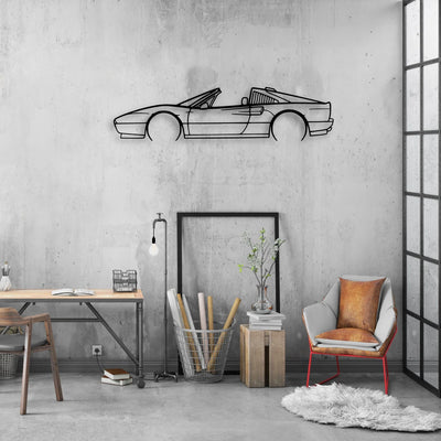 328 GTS 2 Classic Silhouette Metal Wall Art - Automotive Garage Decor