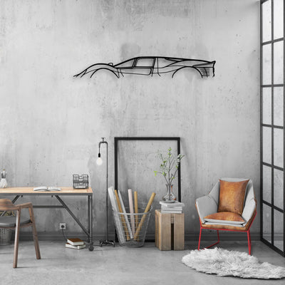 330 P4 Classic Silhouette Metal Wall Art - Automotive Garage Decor
