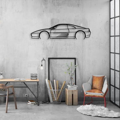 348 TS Classic Silhouette Metal Wall Art - Automotive Garage Decor