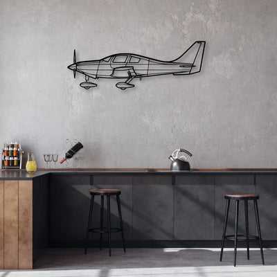 400 Classic Aircraft Silhouette Metal Wall Art - Aviation Hangar Decor