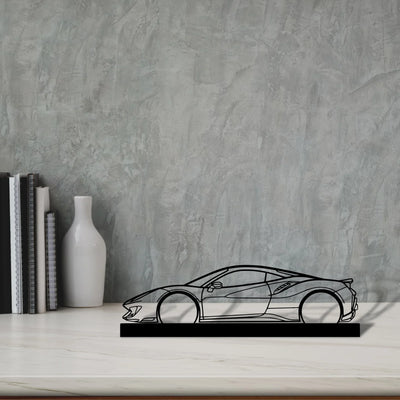 488-pista Silhouette Metal Art Stand - Turbo Silhouette