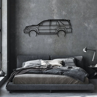 4Runner 2003 Classic Silhouette Metal Wall Art - Automotive Garage Decor