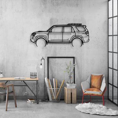 4Runner TRD Pro 2022 Classic Silhouette Metal Wall Art - Automotive Garage Decor