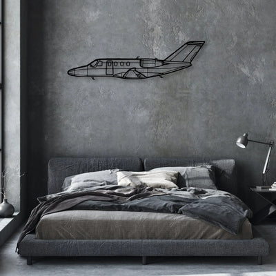 525B CJ3 Classic Aircraft Silhouette Metal Wall Art - Aviation Hangar Decor