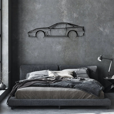 550 Maranello 2 Classic Silhouette Metal Wall Art - Automotive Garage Decor