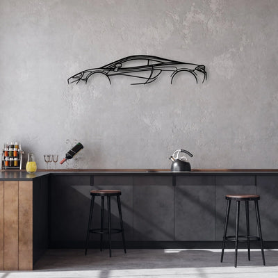 570s Classic Silhouette Metal Wall Art - Automotive Garage Decor