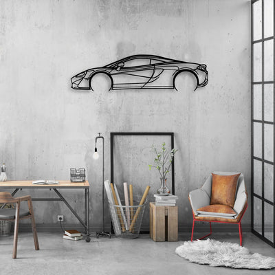 570s 2 Classic Silhouette Metal Wall Art - Automotive Garage Decor