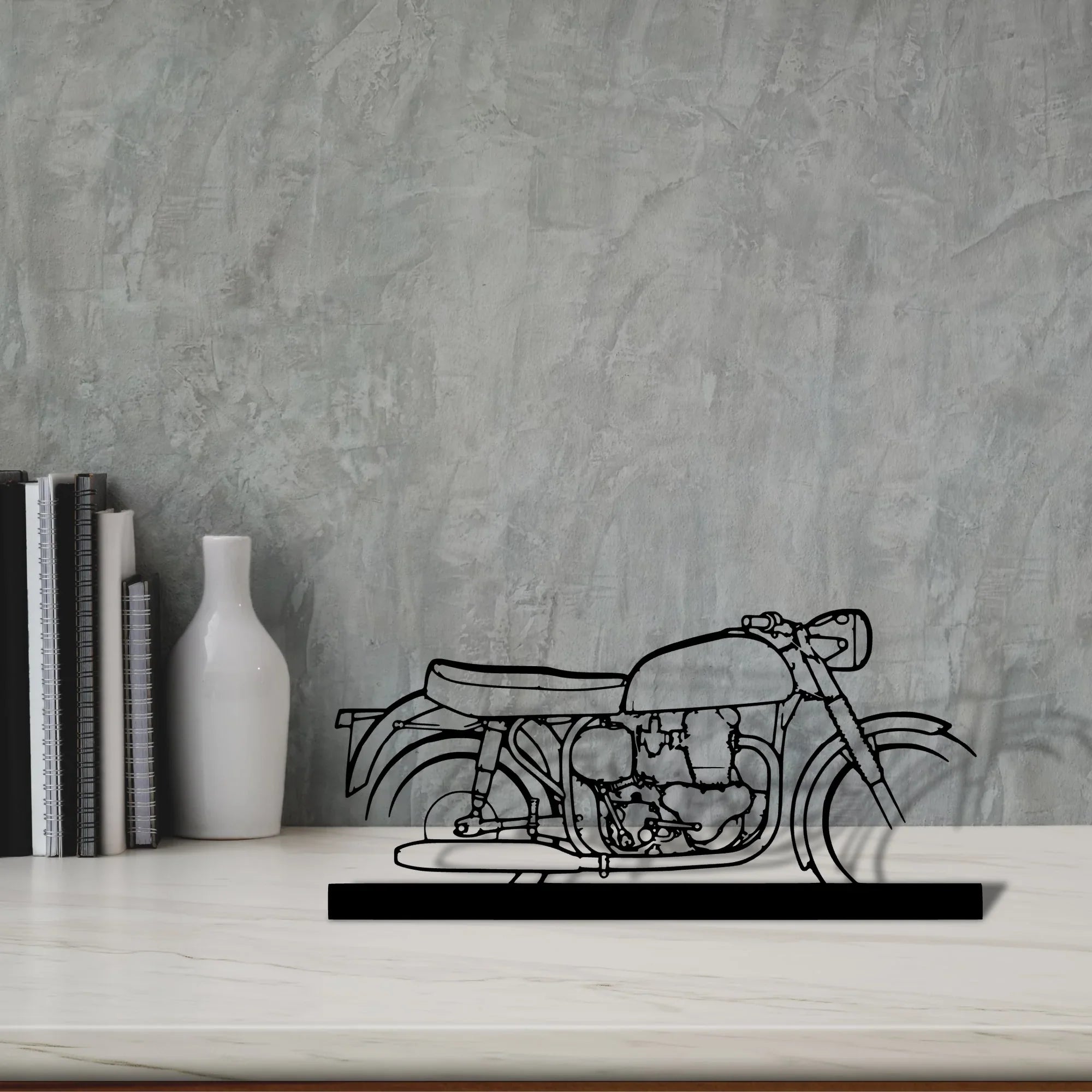 600-1962-2 Silhouette Metal Art Stand - Turbo Silhouette