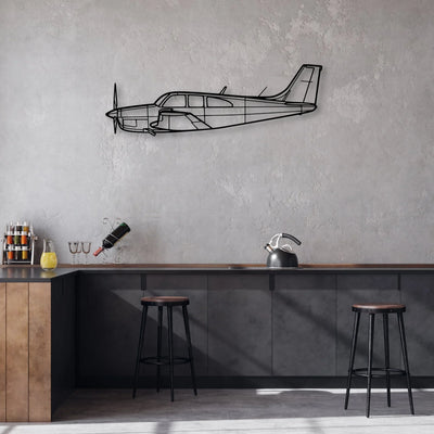 600M SLS-2 Classic Aircraft Silhouette Metal Wall Art - Aviation Hangar Decor