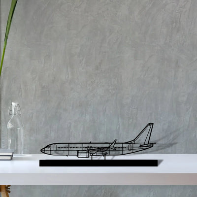 737 Silhouette Metal Art Stand - Turbo Silhouette