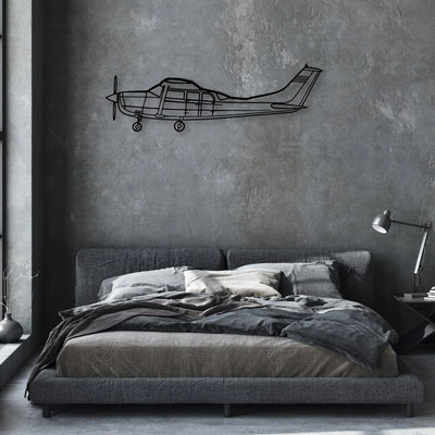 747 400F 3 Classic Aircraft Silhouette Metal Wall Art - Aviation Hangar Decor