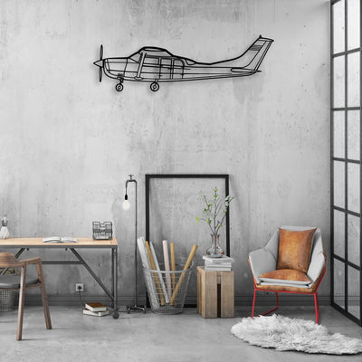 747 400F 3 Classic Aircraft Silhouette Metal Wall Art - Aviation Hangar Decor
