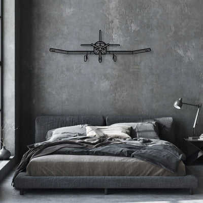 750 XL Classic Aircraft Silhouette Metal Wall Art - Aviation Hangar Decor