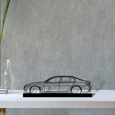 750i-g12 Silhouette Metal Art Stand - Turbo Silhouette