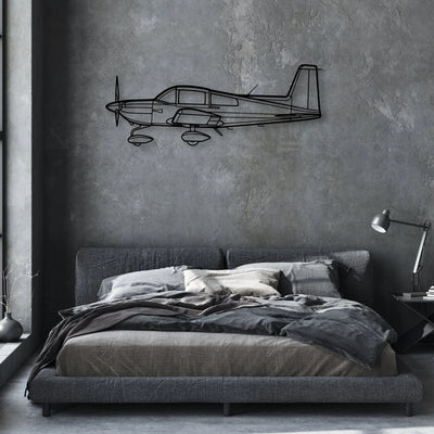 777 300ER 2 Classic Aircraft Silhouette Metal Wall Art - Aviation Hangar Decor