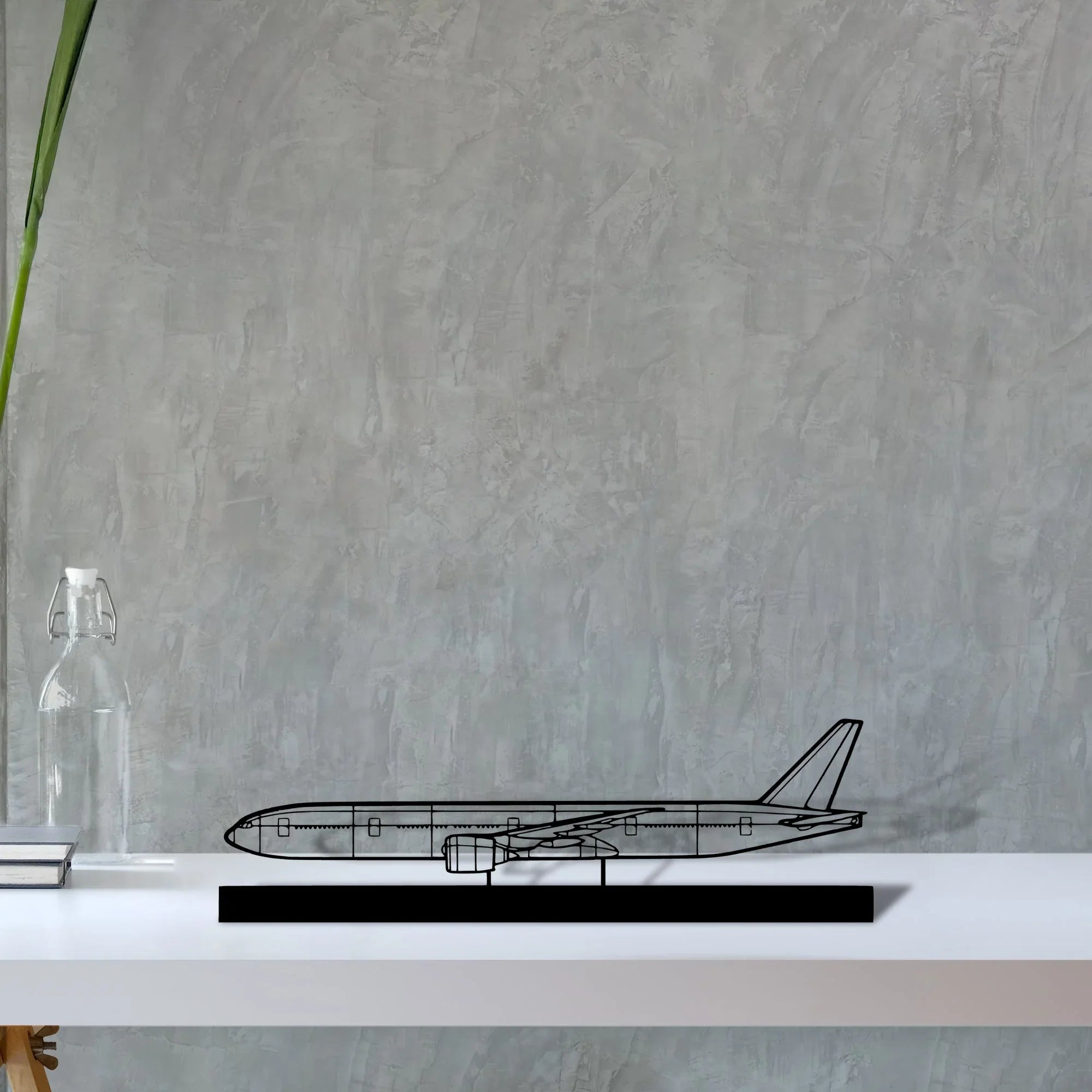 777-300er-4 Silhouette Metal Art Stand - Turbo Silhouette