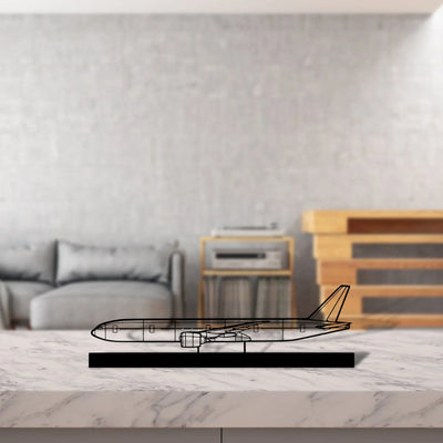 777-300er-4 Silhouette Metal Art Stand - Turbo Silhouette