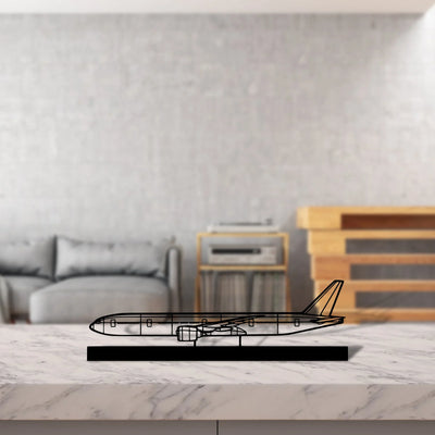 777-300er Silhouette Metal Art Stand - Turbo Silhouette