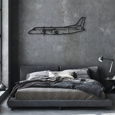 777F Classic Aircraft Silhouette Metal Wall Art - Aviation Hangar Decor