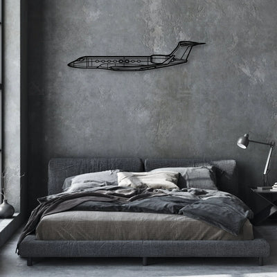 787 2 Classic Aircraft Silhouette Metal Wall Art - Aviation Hangar Decor