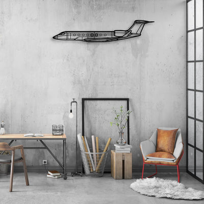787 2 Classic Aircraft Silhouette Metal Wall Art - Aviation Hangar Decor