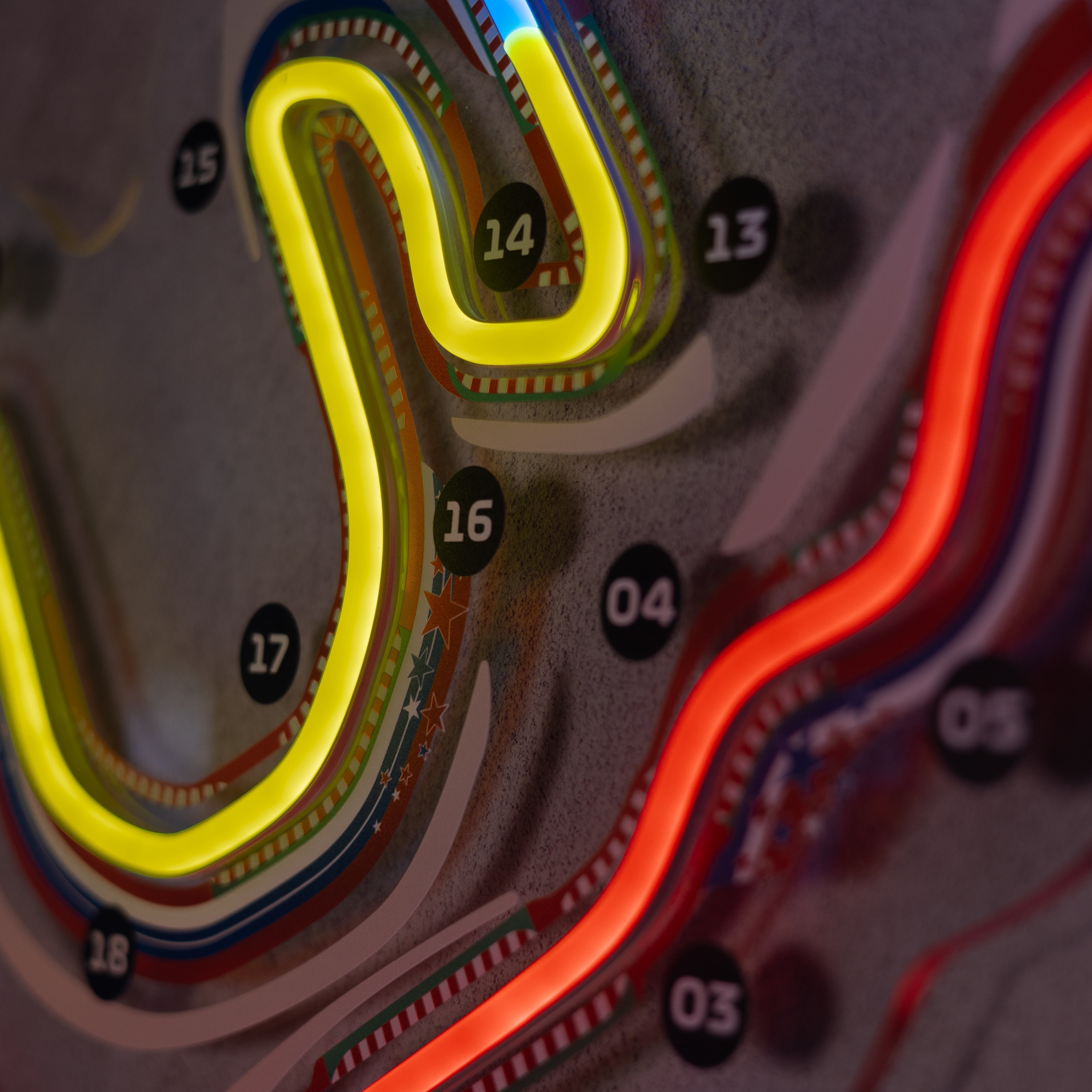 Yas Marina Circuit Neon Race Track