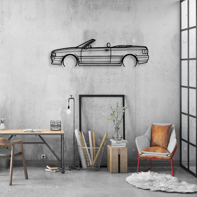 80 Convertible 1998 Classic Silhouette Metal Wall Art - Automotive Garage Decor