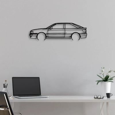 80 S2 1992 Classic Silhouette Metal Wall Art - Automotive Garage Decor