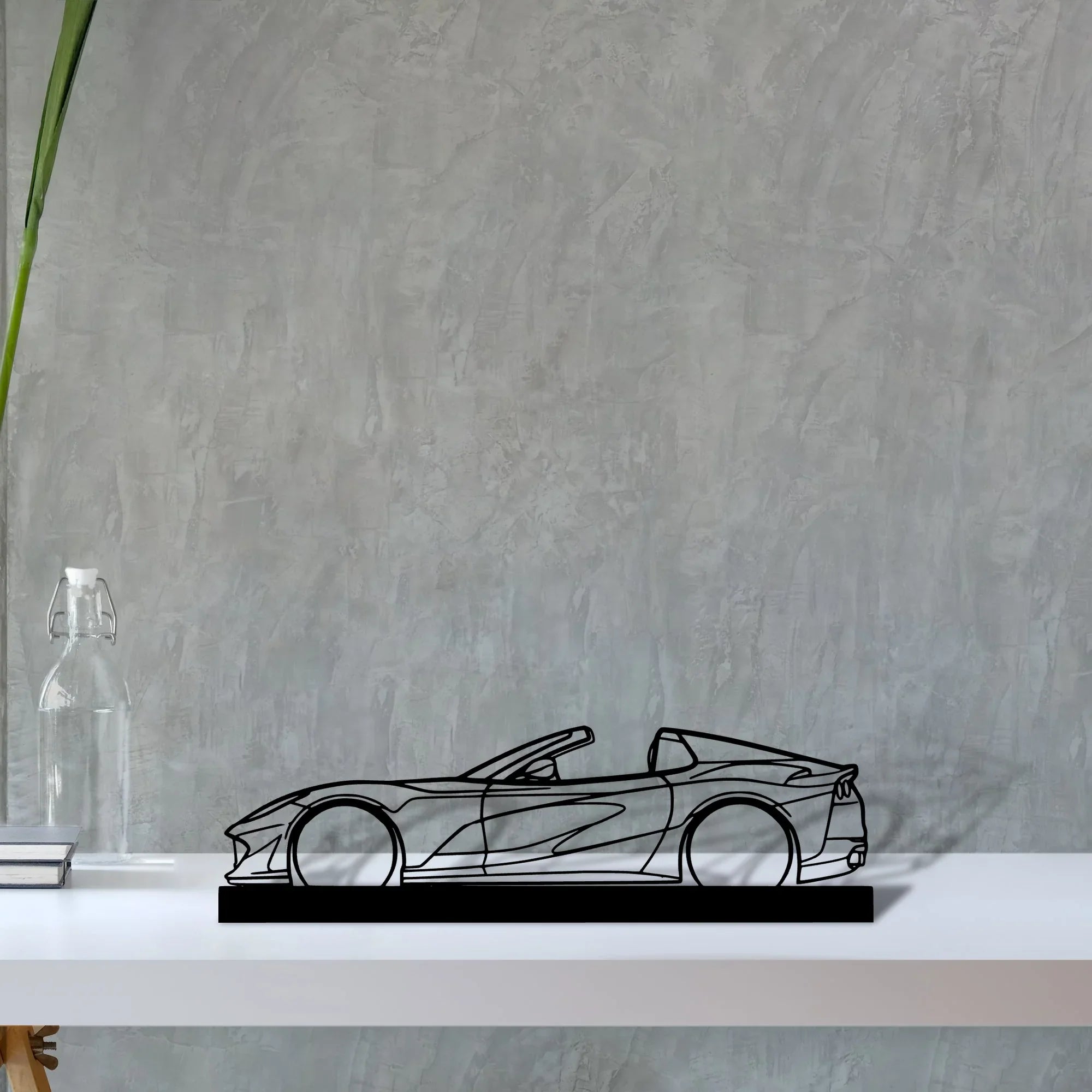 812-gts Silhouette Metal Art Stand - Turbo Silhouette