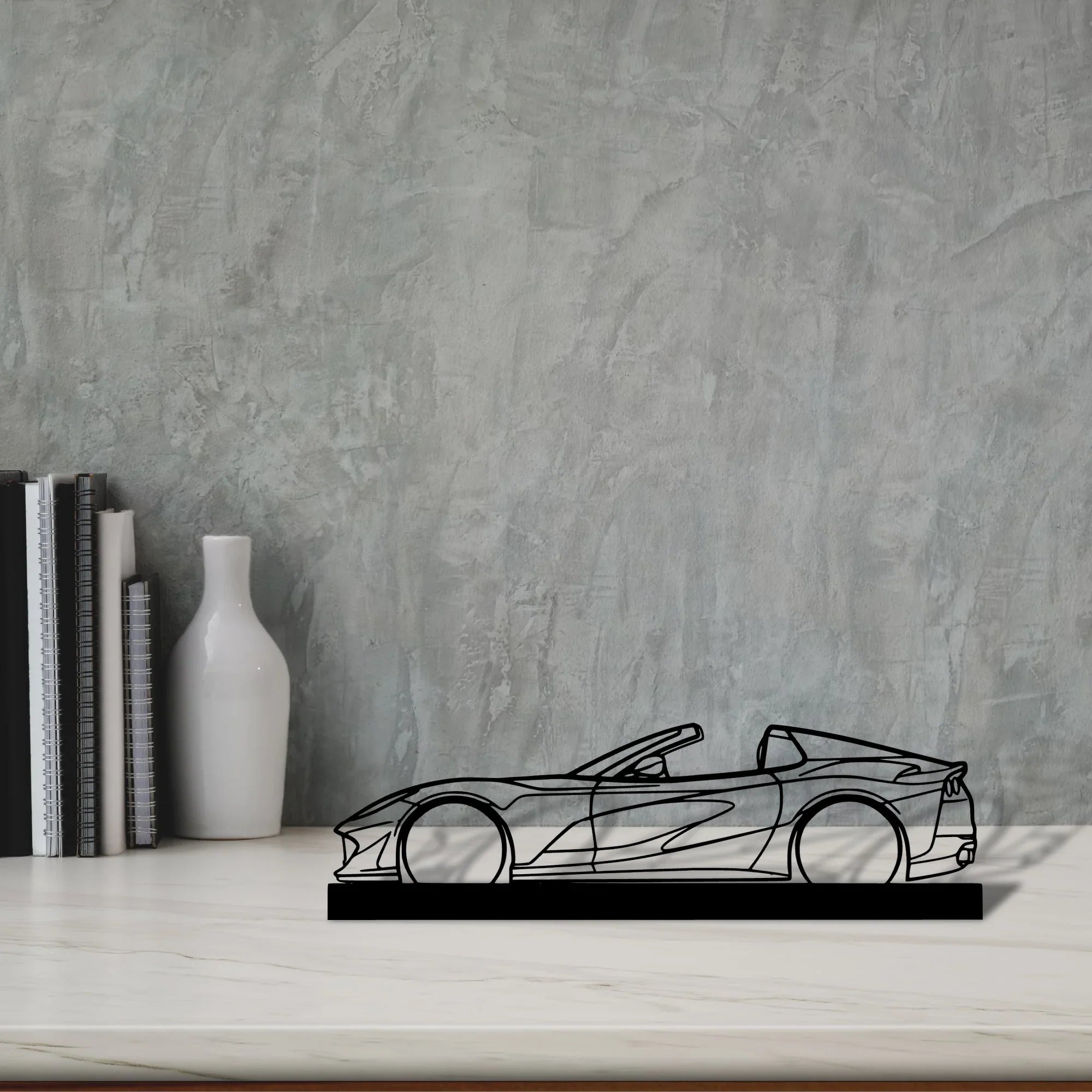 812-gts Silhouette Metal Art Stand - Turbo Silhouette