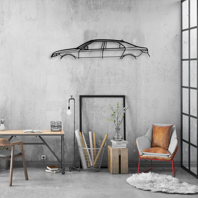 9-5 2011 Classic Silhouette Metal Wall Art - Automotive Garage Decor