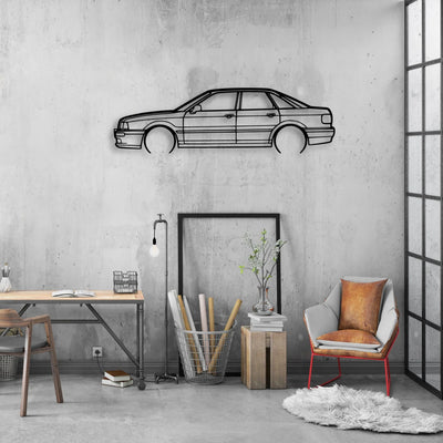 90 B3 1986 Classic Silhouette Metal Wall Art - Automotive Garage Decor