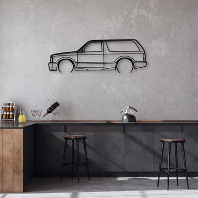 93 Typ 2 Classic Silhouette Metal Wall Art - Automotive Garage Decor