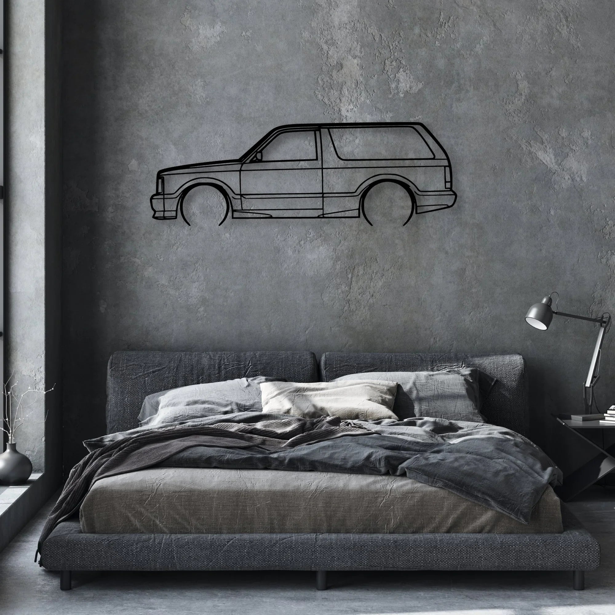 93 Typ 2 Classic Silhouette Metal Wall Art - Automotive Garage Decor