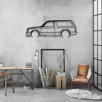 93 Typ 2 Classic Silhouette Metal Wall Art - Automotive Garage Decor