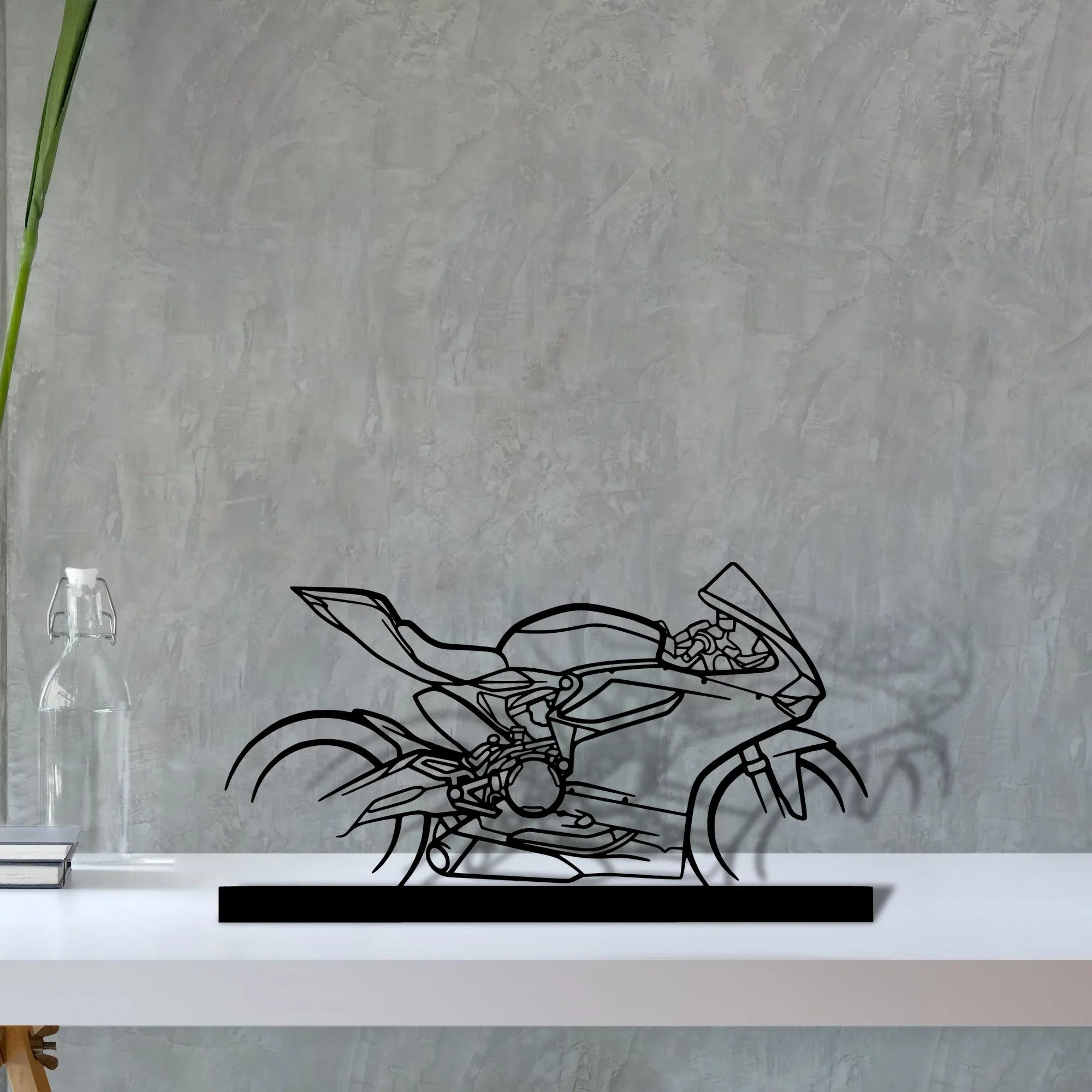 959-panigale-corse Silhouette Metal Art Stand - Turbo Silhouette