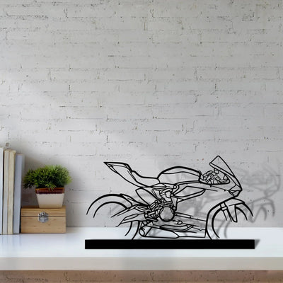 959-panigale-corse Silhouette Metal Art Stand - Turbo Silhouette