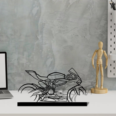 959-panigale-corse Silhouette Metal Art Stand - Turbo Silhouette