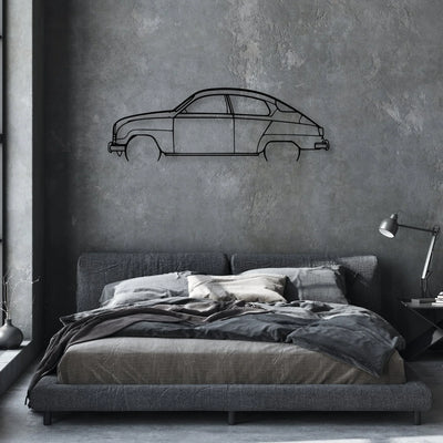 96 Yearmodel 1964 Classic Silhouette Metal Wall Art - Automotive Garage Decor
