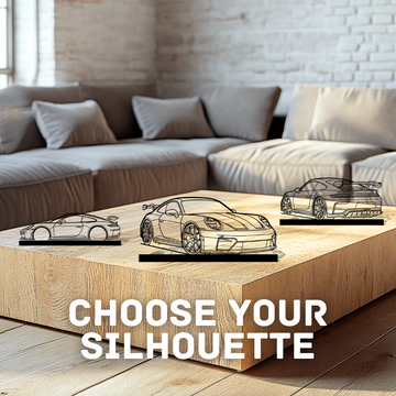 911 GT3 Model 992.2 Silhouette Metal Art Stand